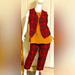 80’s Mark Reed plaid pant and vest